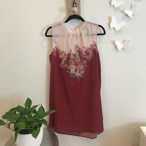 All Saints Silk Shift Dress NWOT Large